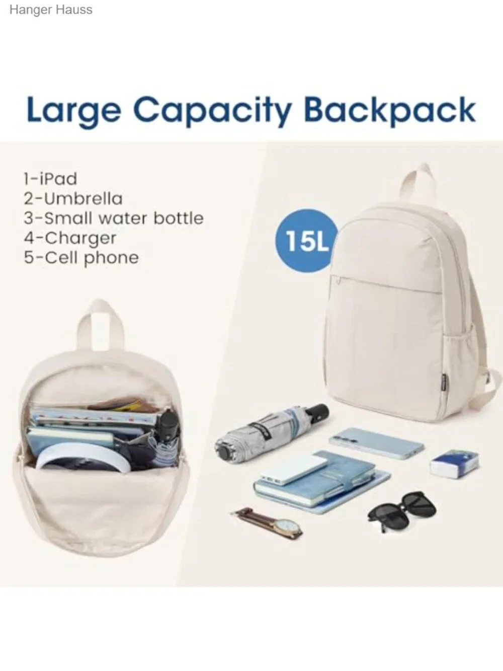 Mini Backpack for Women Water-Resistant Hiking Daypack with Adjustable Straps